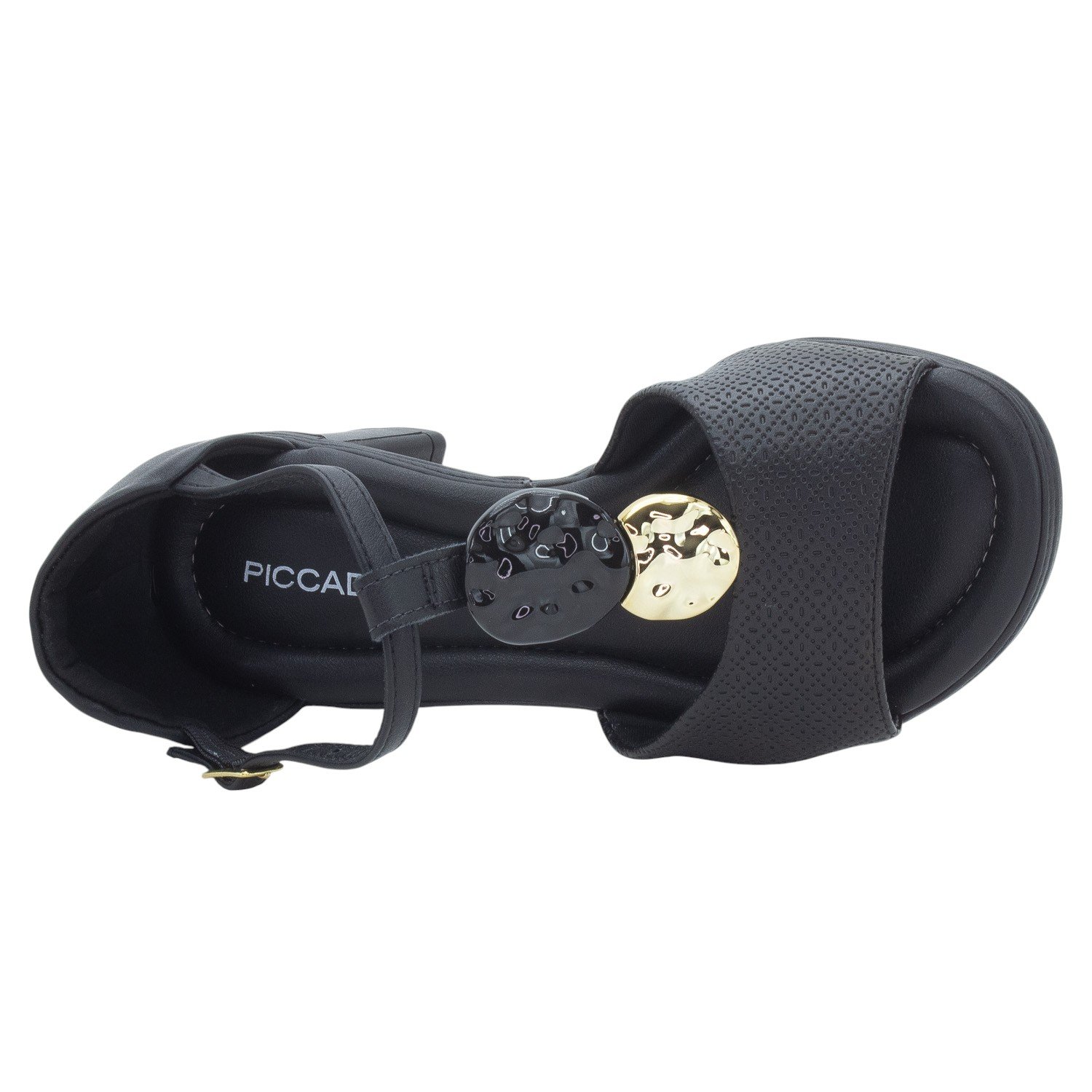 Sandália Feminina Piccadilly 566078-5 - Preto Preto 5
