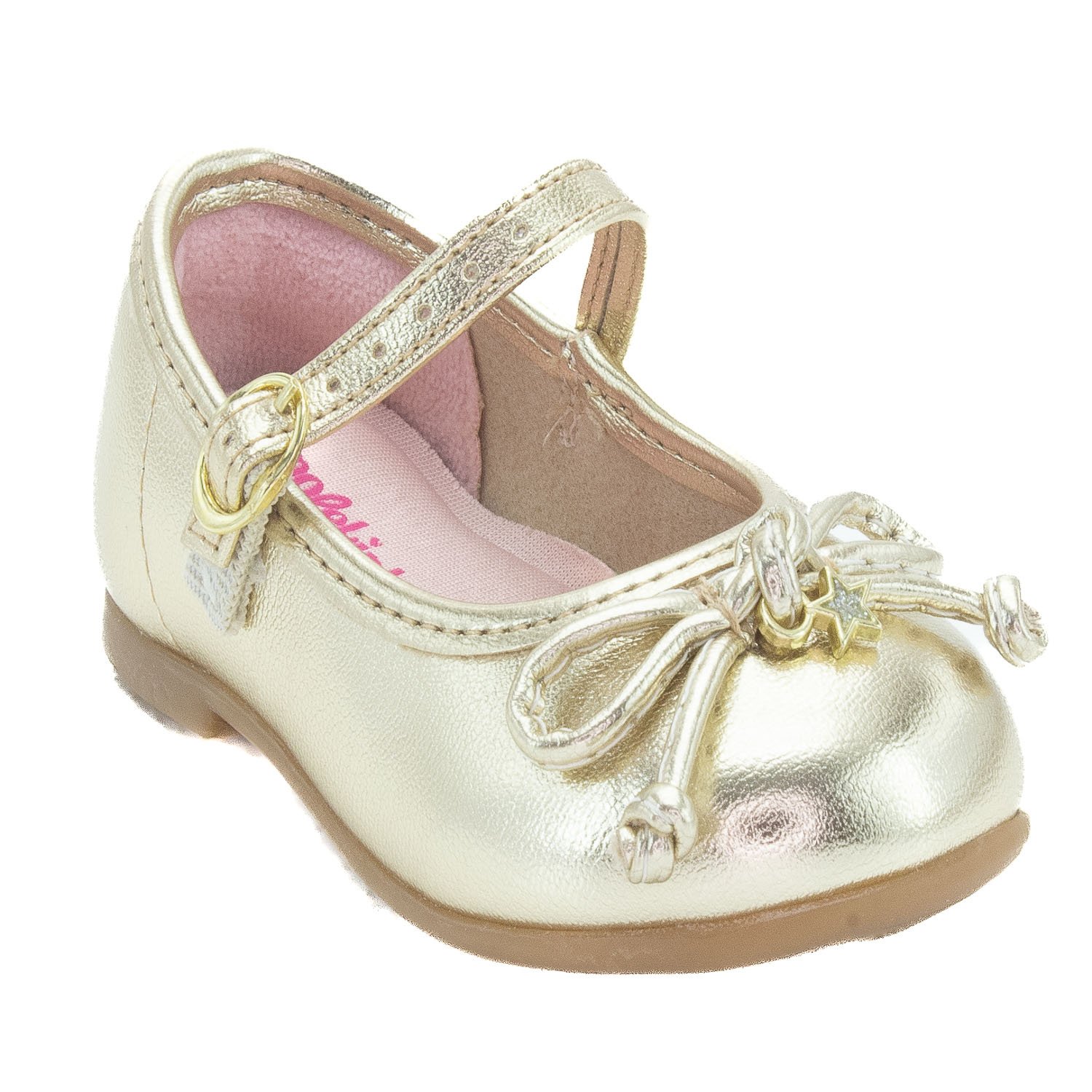 Sapatilha Infantil Menina Molekinha 2106.1065 - Dourado Dourado 2