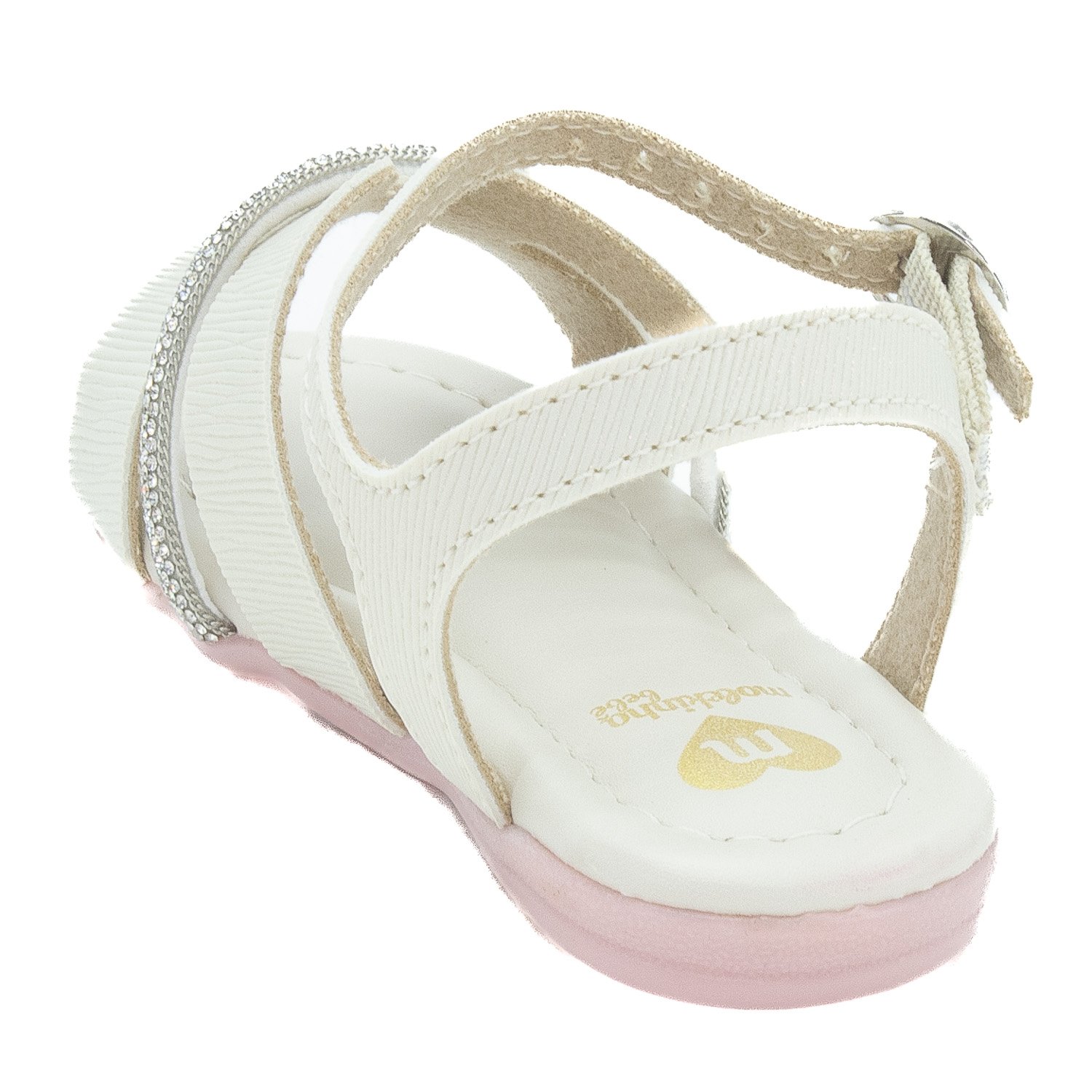 Sandália Infantil Menina Molekinha 2114.285 - Off White Branco 3