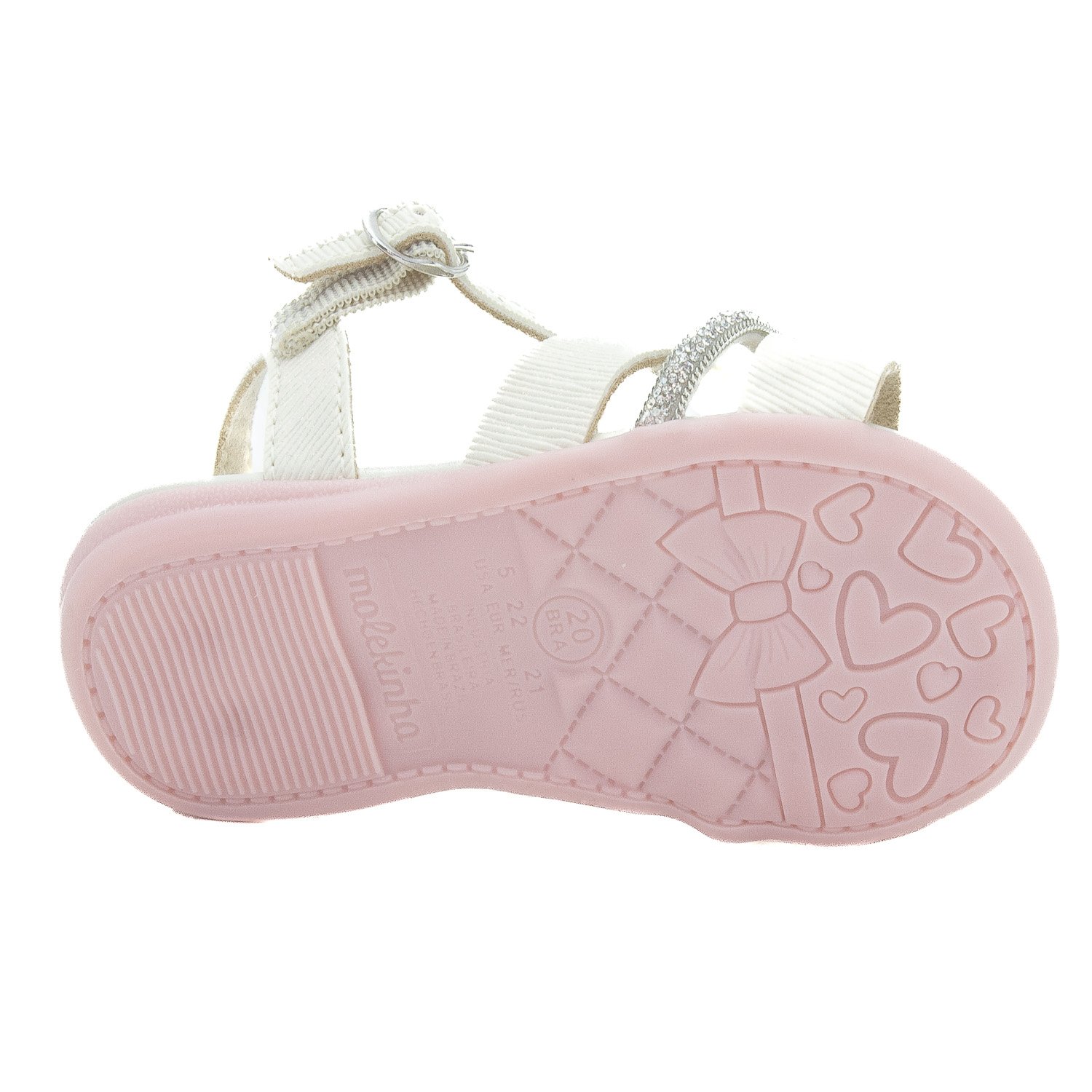 Sandália Infantil Menina Molekinha 2114.285 - Off White Branco 4