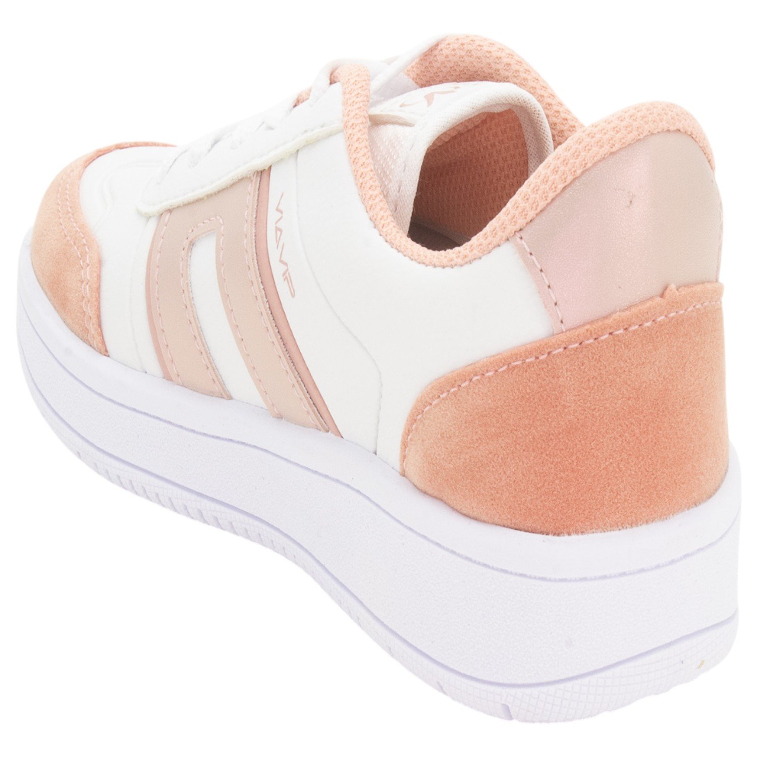 Tênis Infantil Menina Via Vip VV4515 - Branco Branco 3