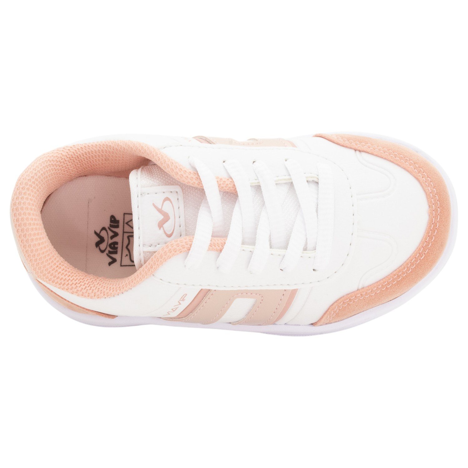 Tênis Infantil Menina Via Vip VV4515 - Branco Branco 5