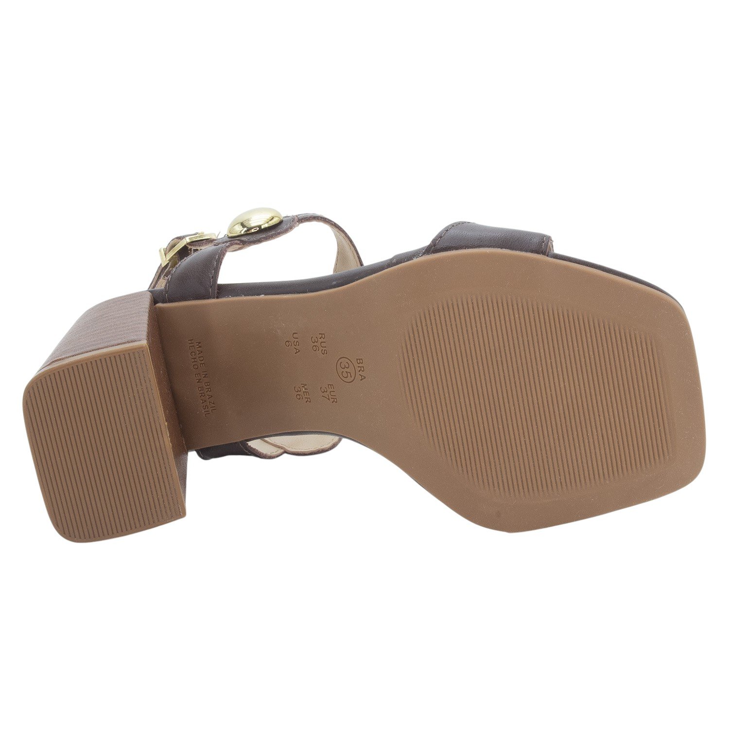 Sandália Feminina Ramarim 25-53203 - Marrom Marrom 4