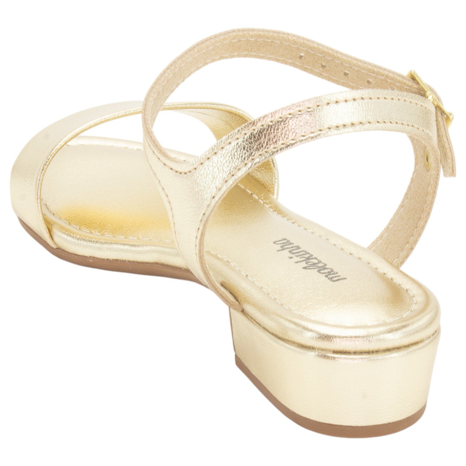 Sandália Infantil Menina Molekinha 2318.100 - Dourado Dourado 3
