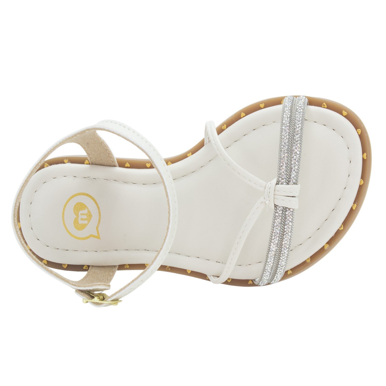 Sandália Infantil Menina Molekinha 2342.109 - Branco Branco 5