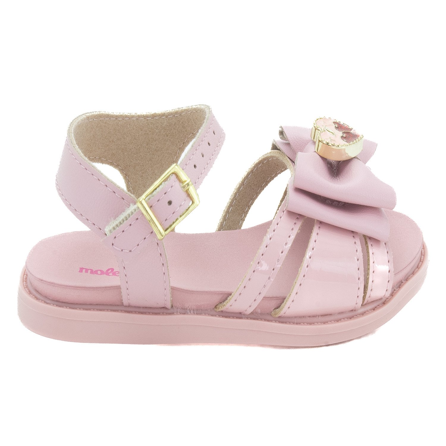 Sandália Infantil Menina Molekinha 2714.237 - Rosa