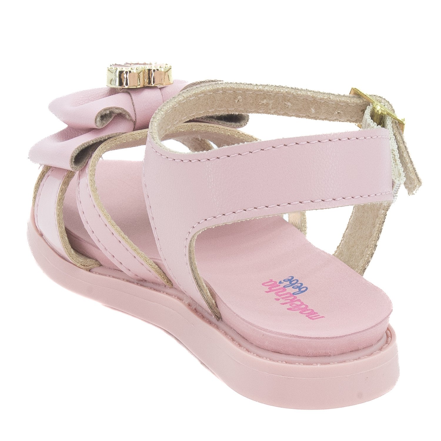 Sandália Infantil Menina Molekinha 2714.237 - Rosa Rosa 3