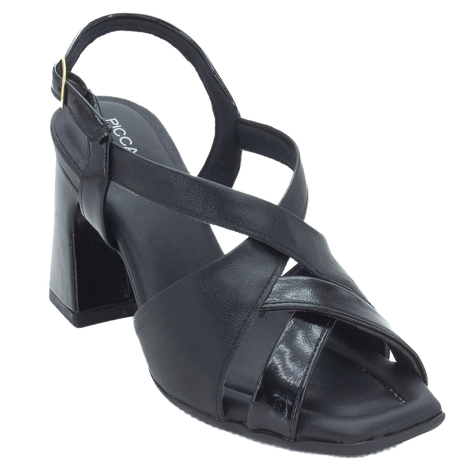 Sandália Feminina Piccadilly 626052-7 - Preto Preto 2