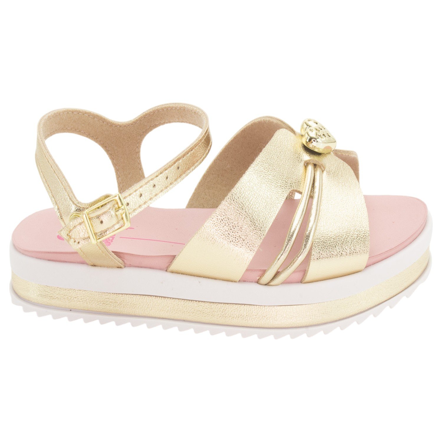 Sandália Infantil Menina Molekinha 2305.1574 - Dourado