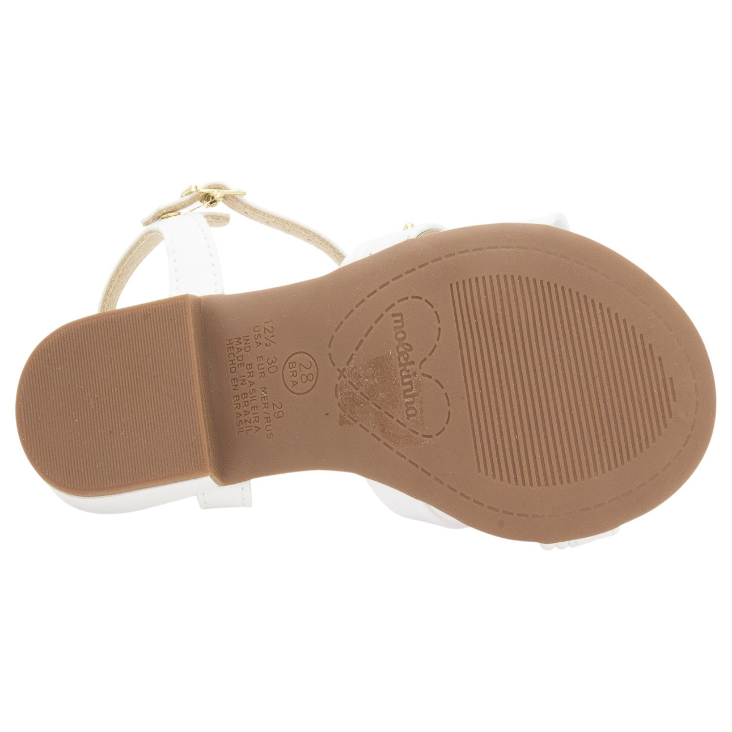 Sandália Infantil Menina Molekinha 2318.149 - Branco Branco 4