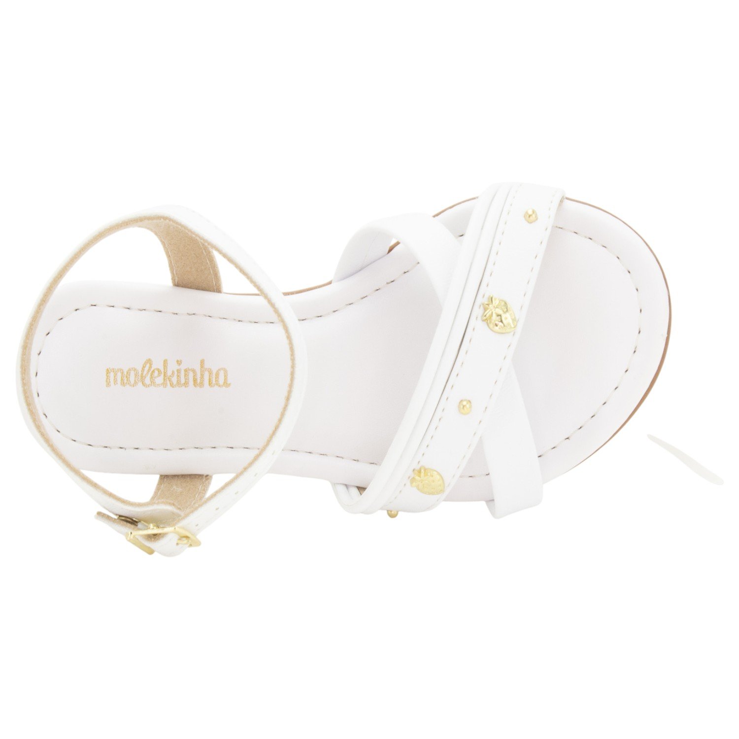 Sandália Infantil Menina Molekinha 2318.149 - Branco Branco 5