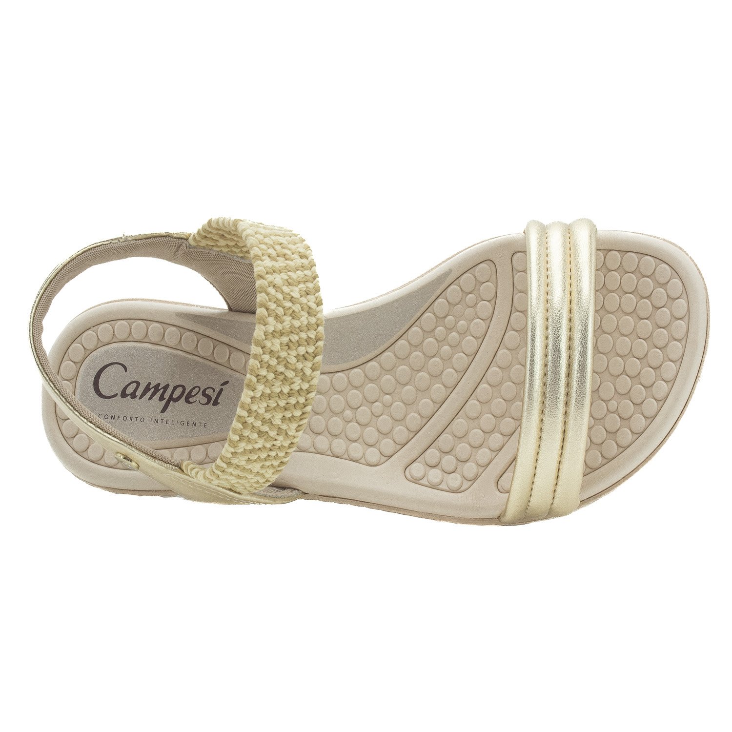 Sandália Feminina Campesí CE161 - Dourado Dourado 5