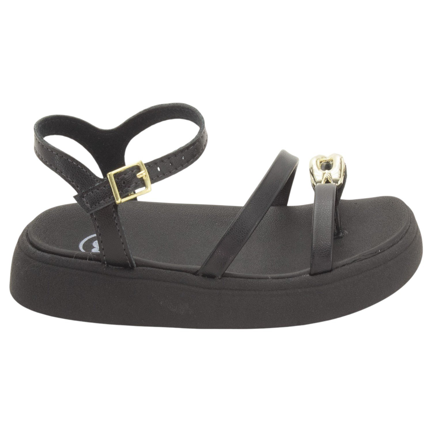 Sandália Infantil Menina Molekinha 2358.113 - Preto