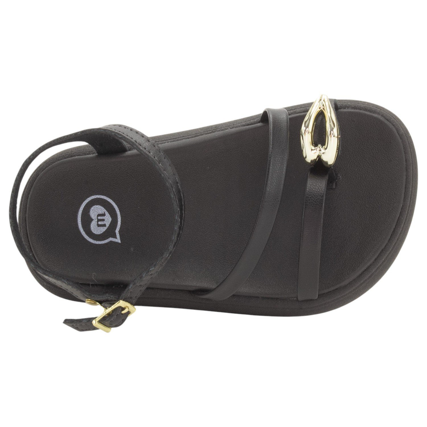 Sandália Infantil Menina Molekinha 2358.113 - Preto Preto 5