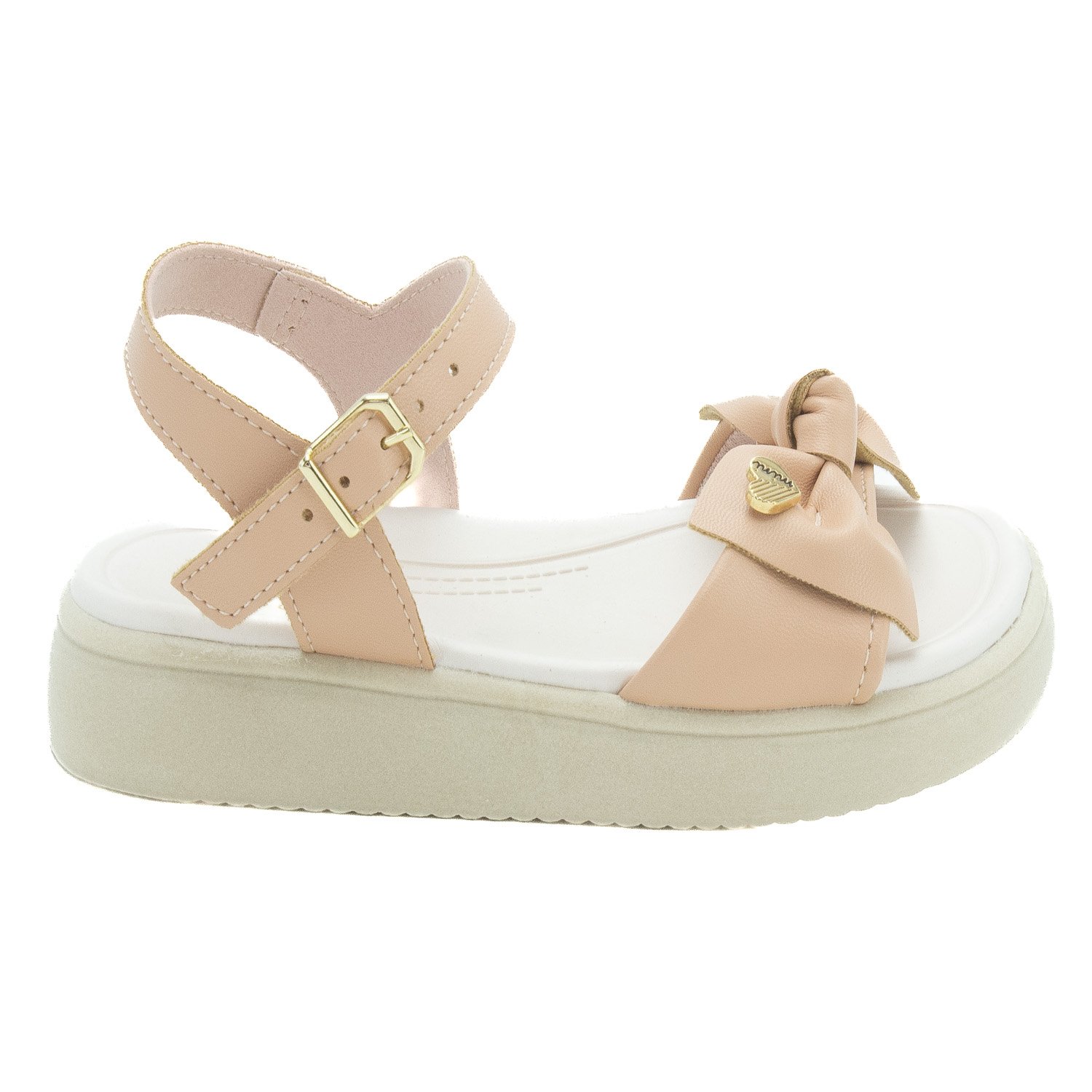 Sandália Infantil Menina Mini Sua Cia 7051.00719 - Nude