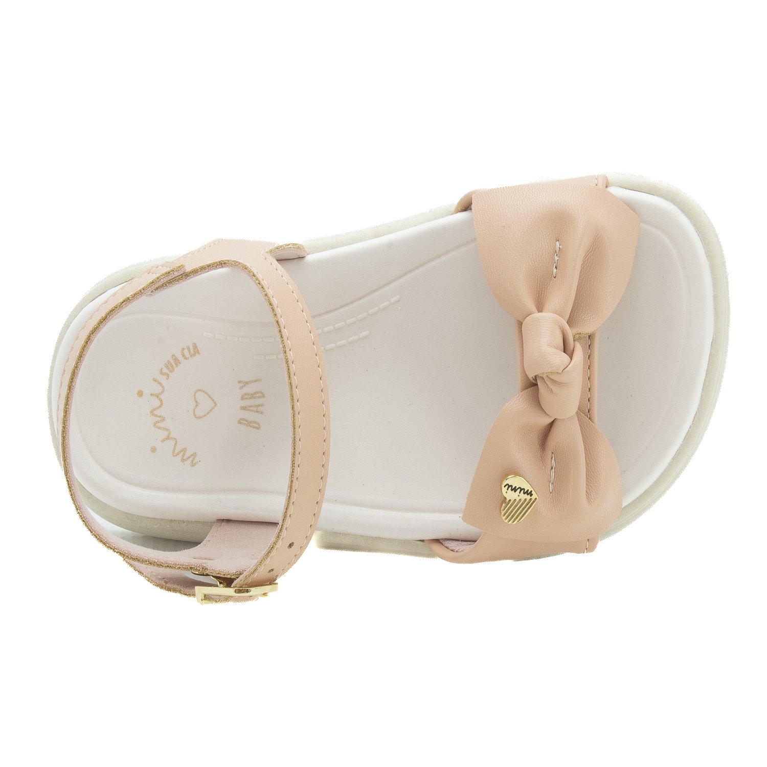 Sandália Infantil Menina Mini Sua Cia 7051.00719 - Nude Bege 5