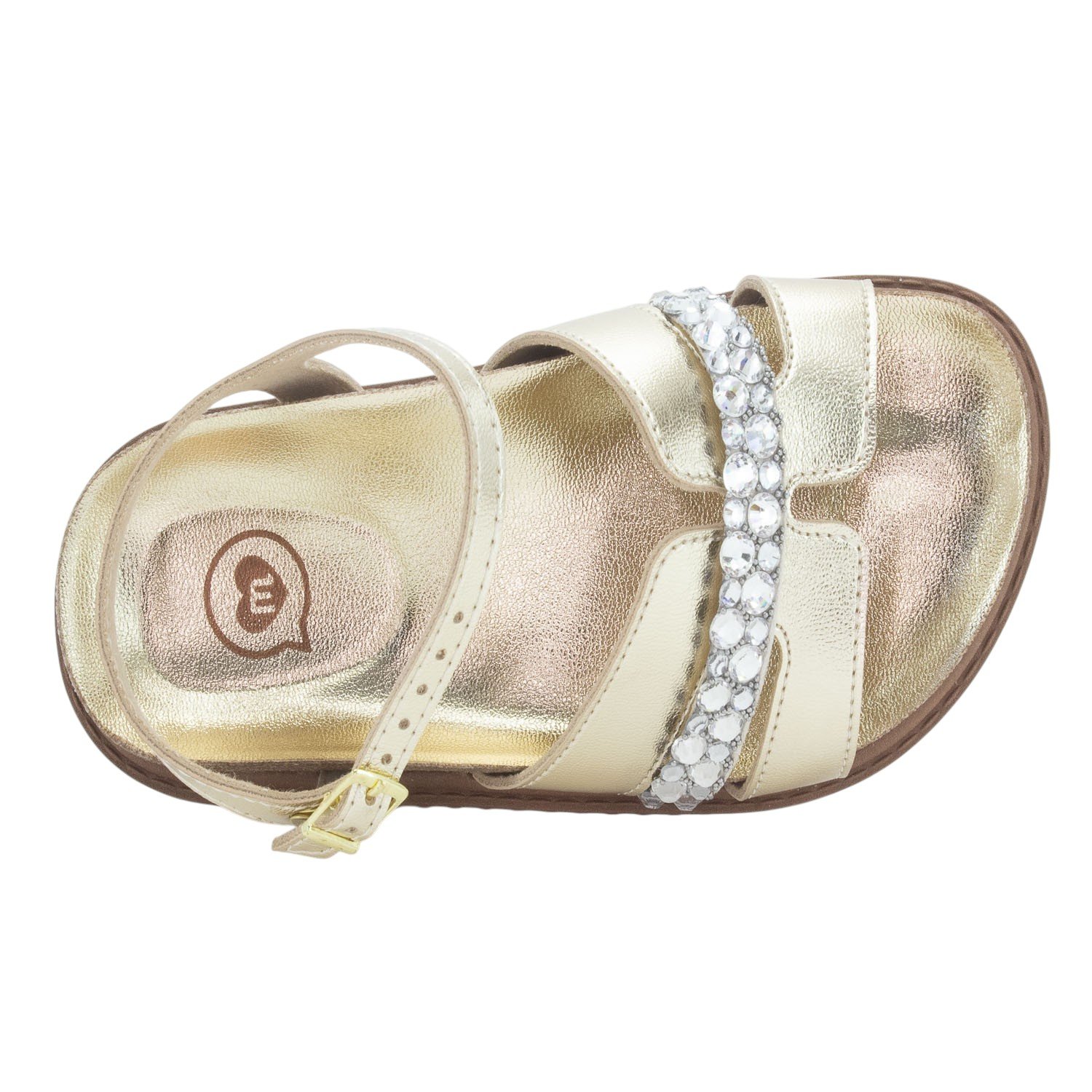 Sandália Infantil Menina Molekinha 2357.116 - Dourado Dourado 5