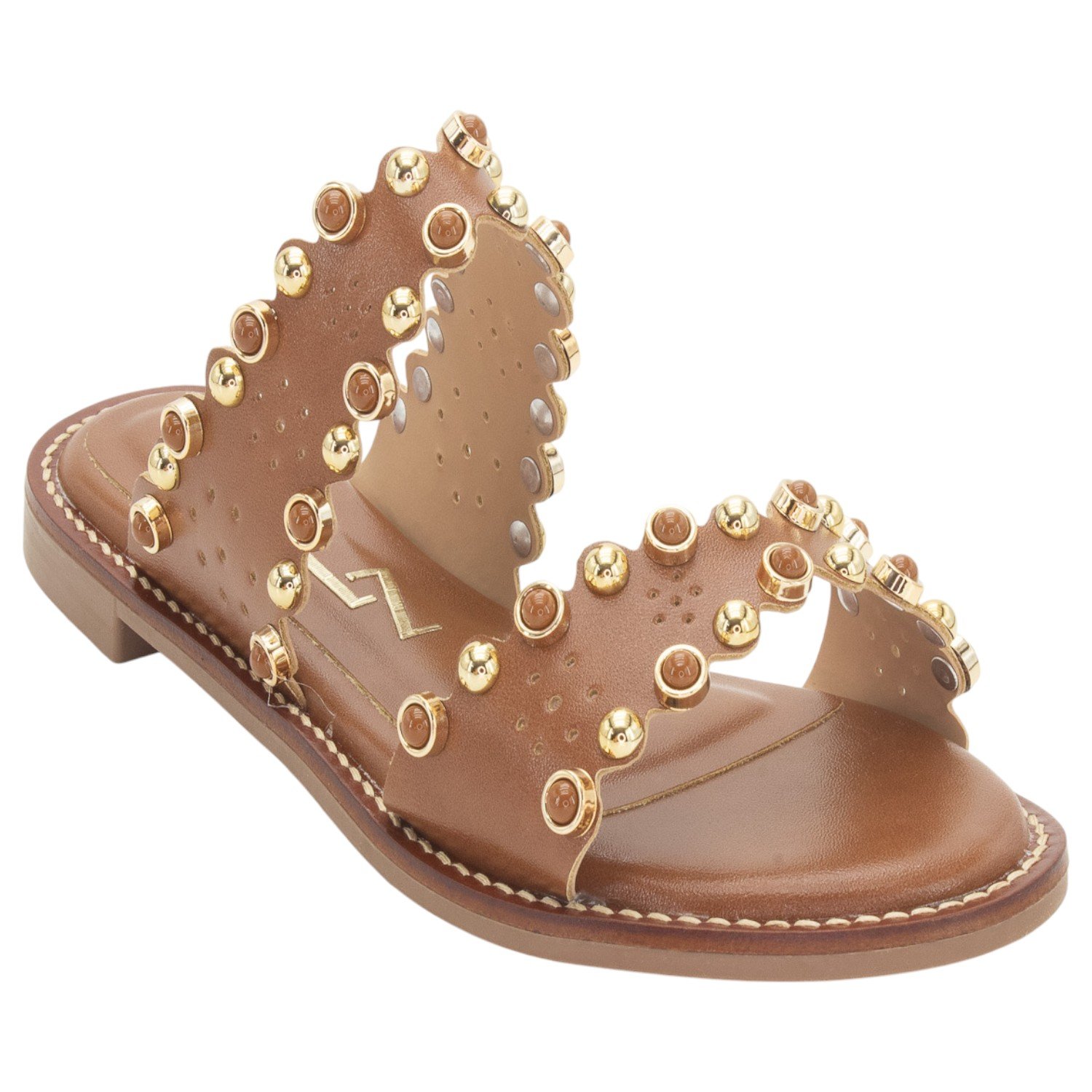 Rasteira Feminina Lady Lizzy 3056-2026 - Marrom Marrom 2