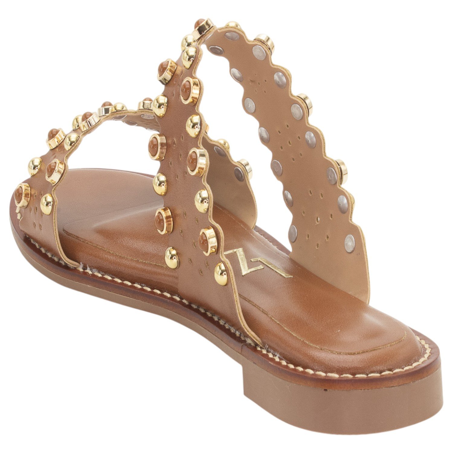 Rasteira Feminina Lady Lizzy 3056-2026 - Marrom Marrom 3