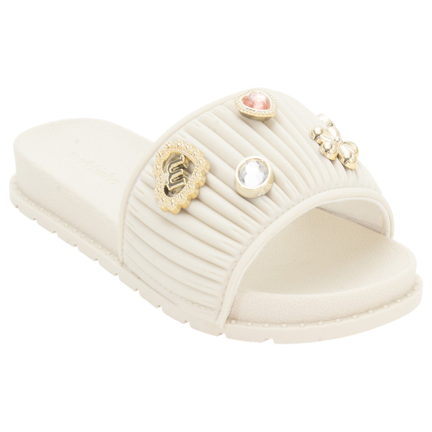 Chinelo Infantil Menina Molekinha 2341.133 - Branco Branco 2