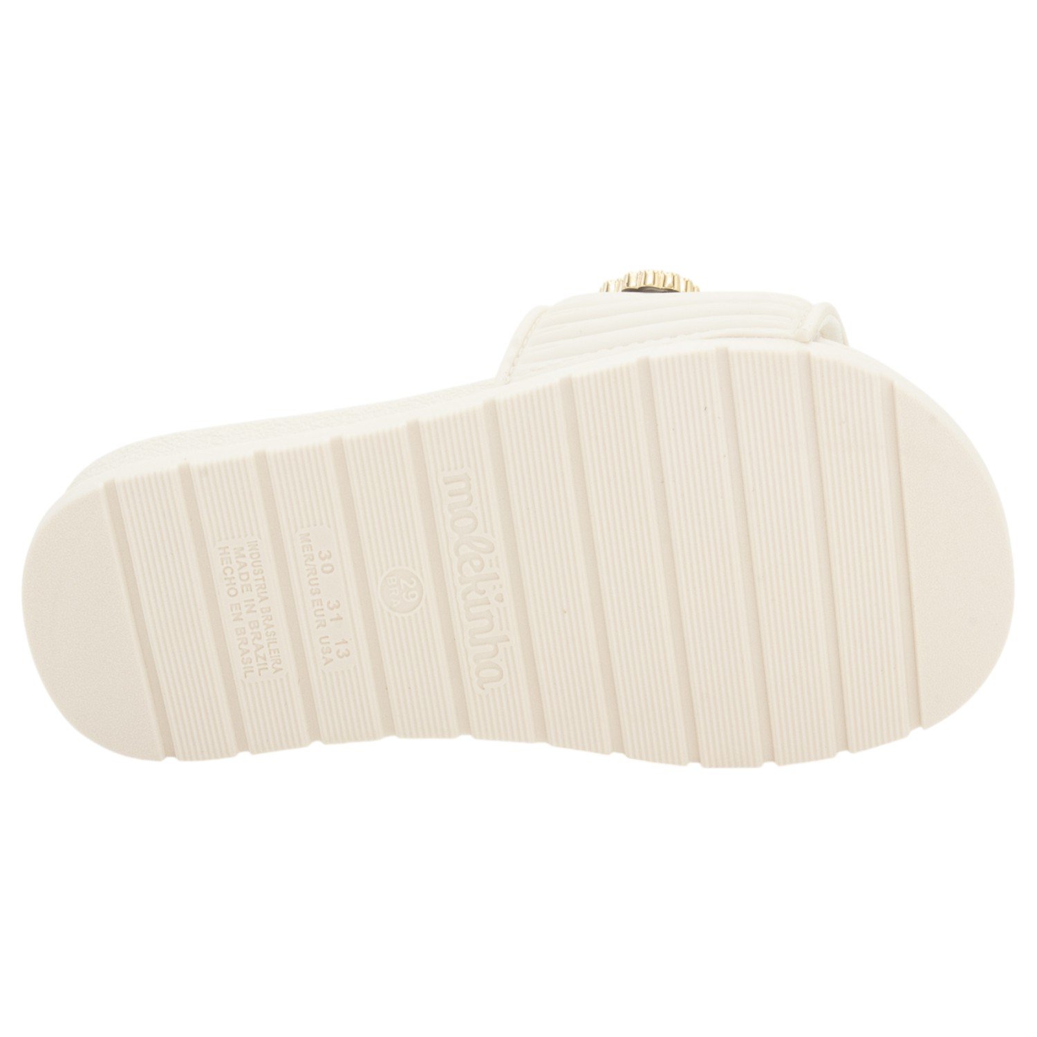 Chinelo Infantil Menina Molekinha 2341.133 - Branco Branco 4