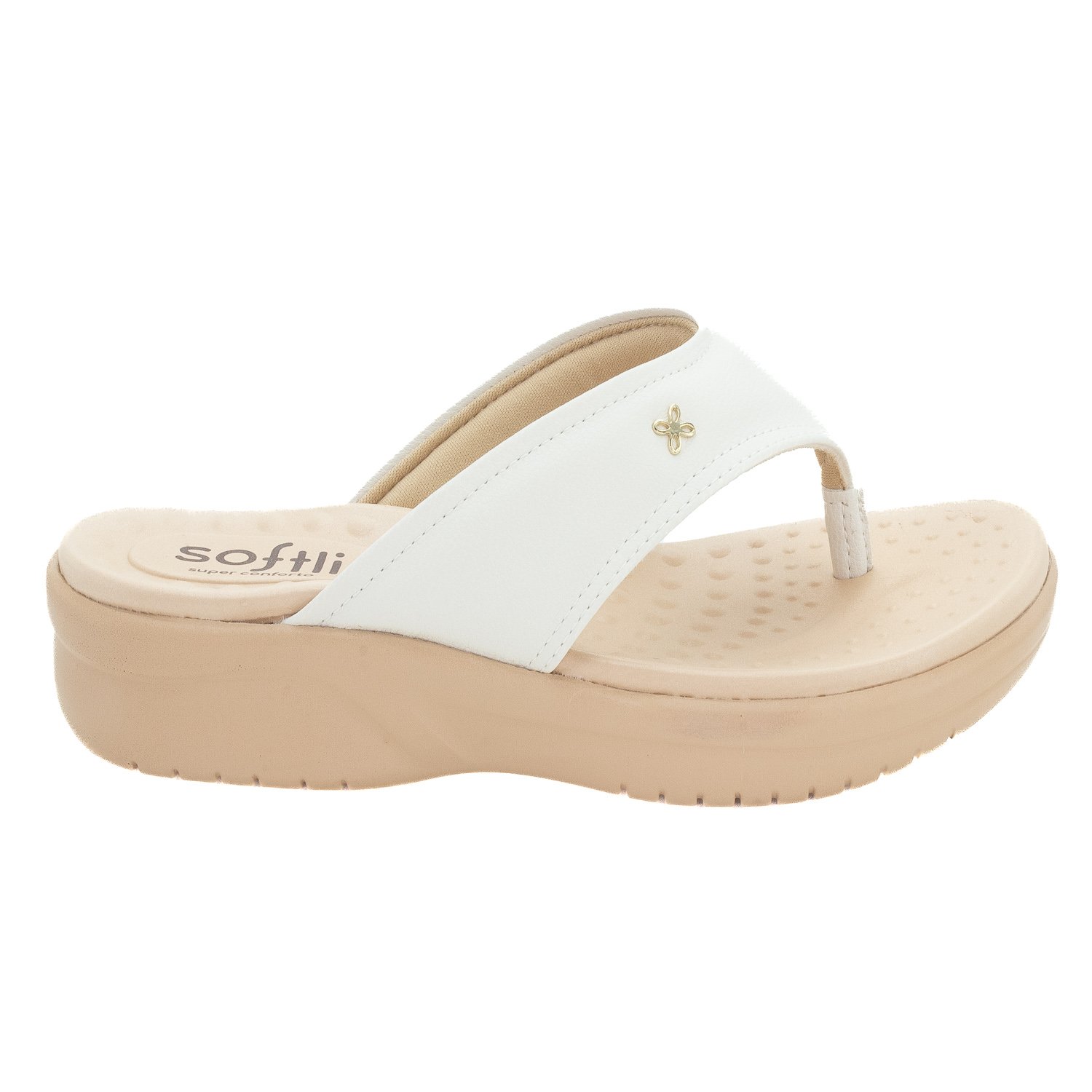 Tamanco Feminino Softli 10009.10040 - Off White
