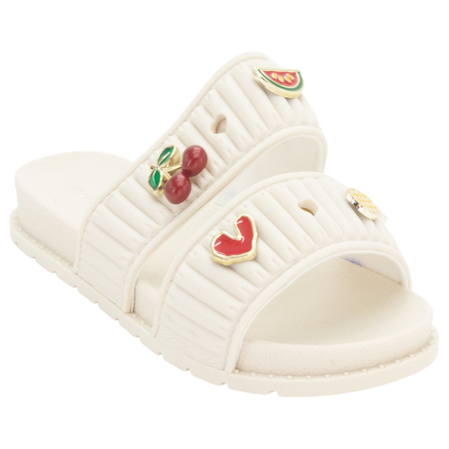 Chinelo Infantil Menina Molekinha 2341.136 - Off White Branco 2