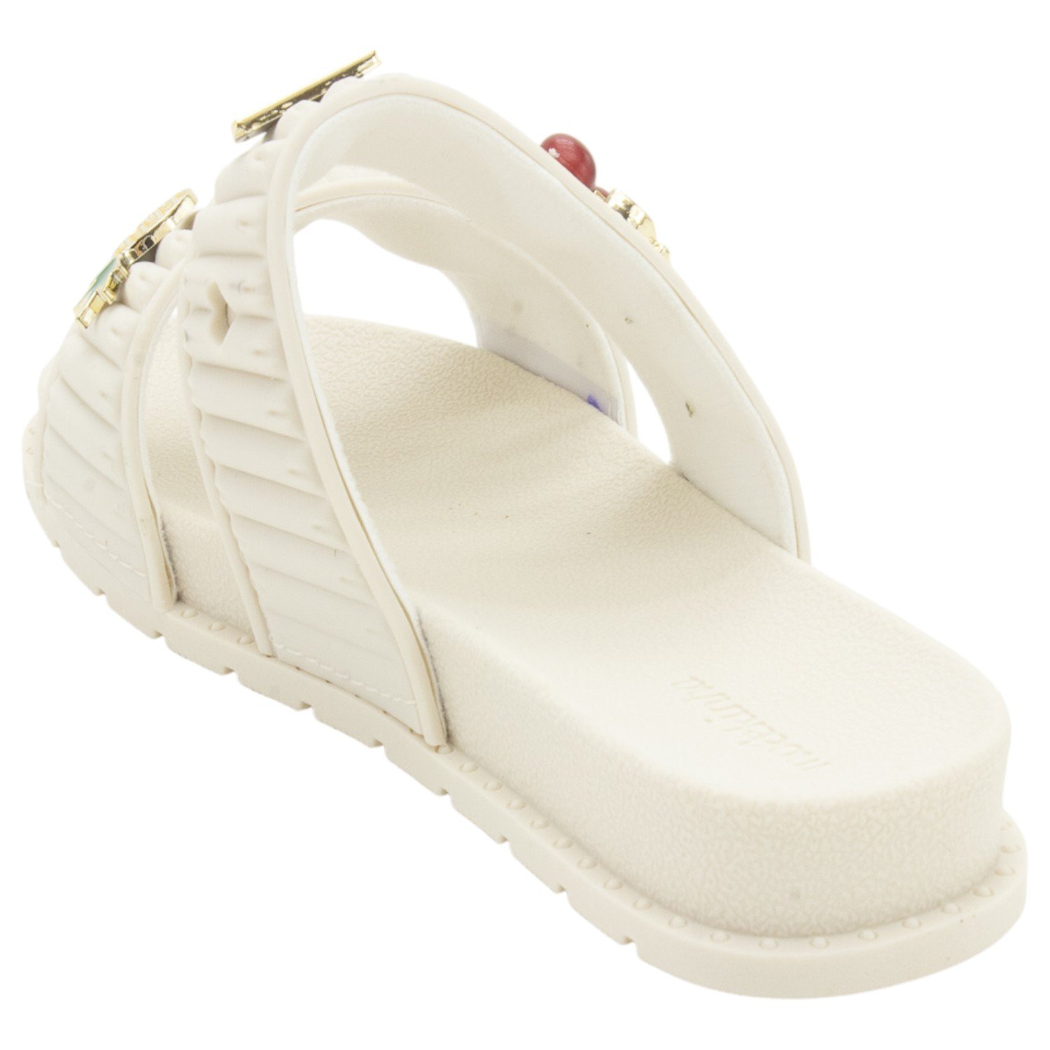 Chinelo Infantil Menina Molekinha 2341.136 - Off White Branco 3