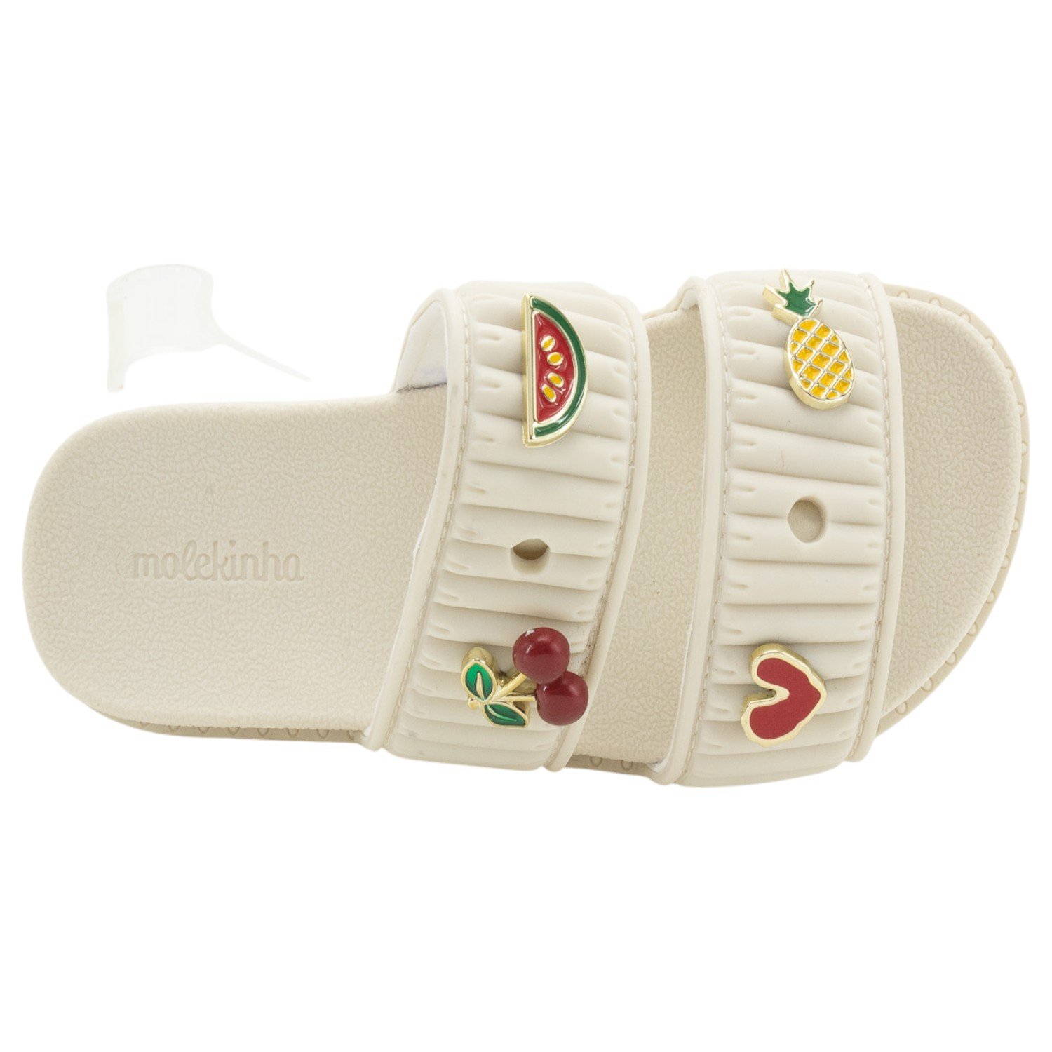 Chinelo Infantil Menina Molekinha 2341.136 - Off White Branco 5