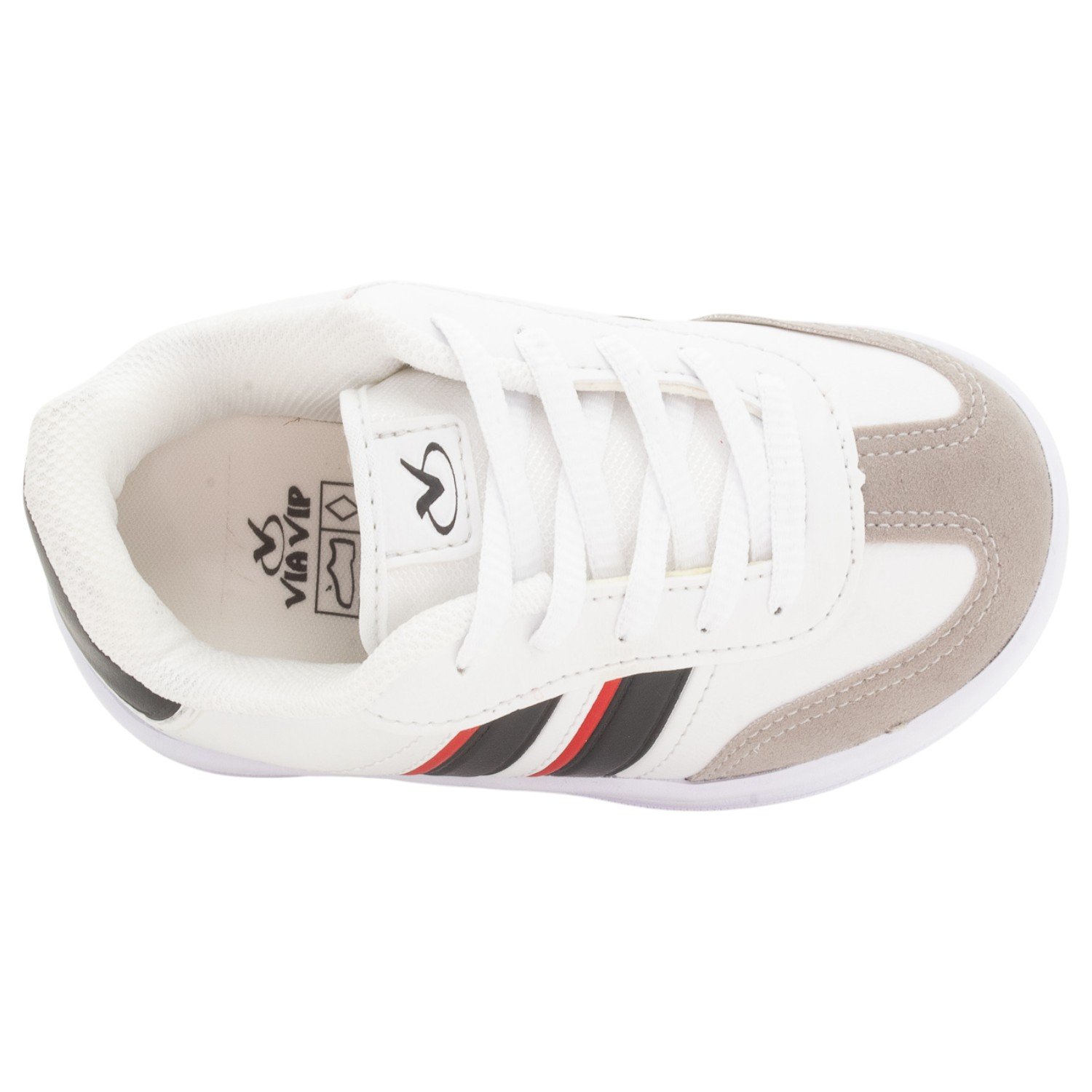 Tênis Infantil Menino Via Vip VV4516 - Branco Branco 5