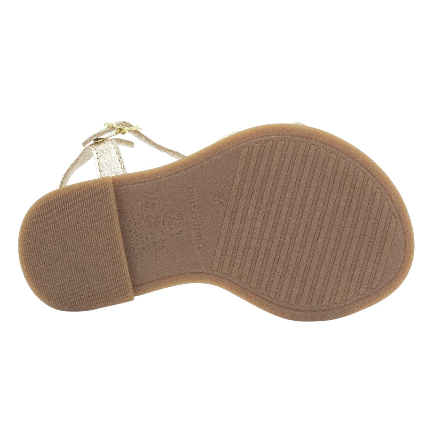 Sandália Infantil Menina Molekinha 2342.107 - Dourado Dourado 4
