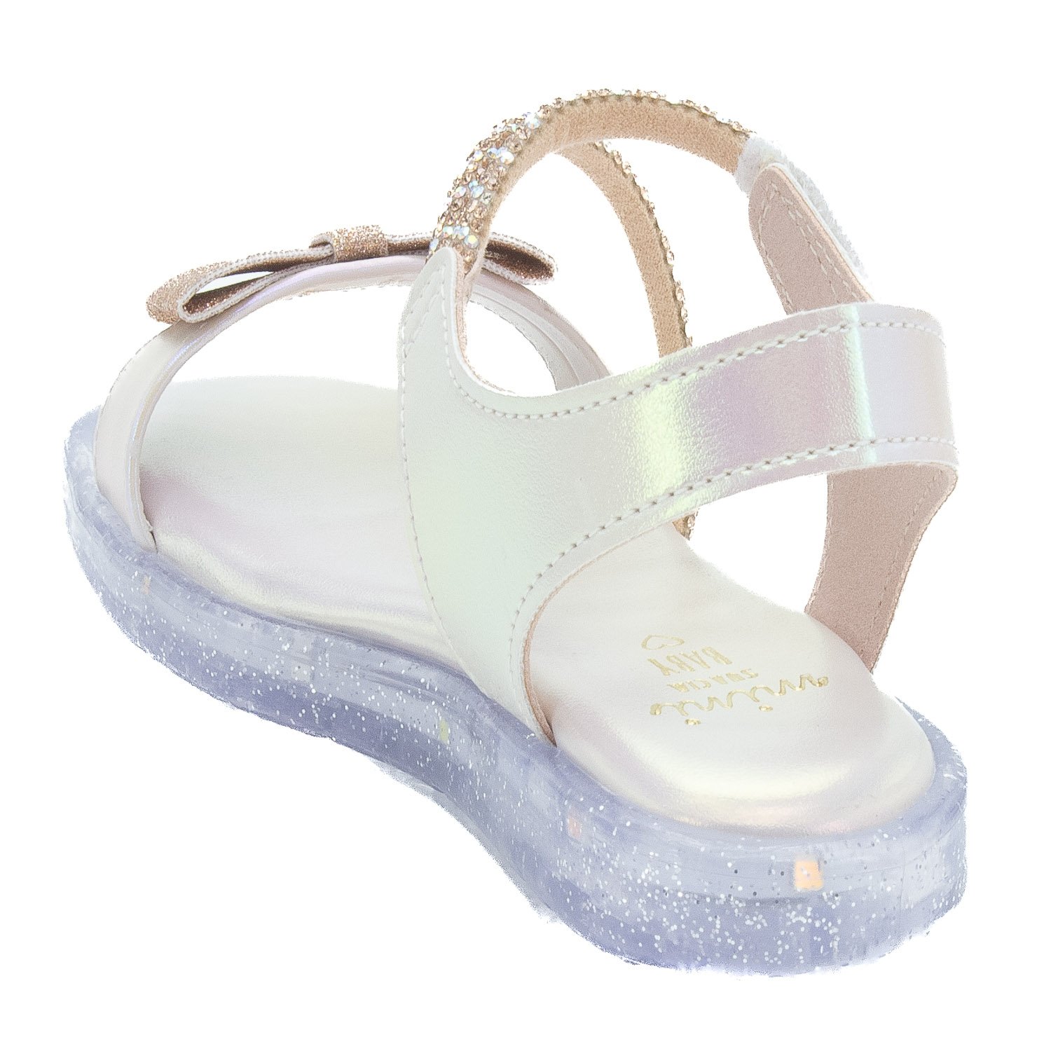 Sandália Infantil Menina Mini Sua Cia 7060.00712 - Rosa Branco 3