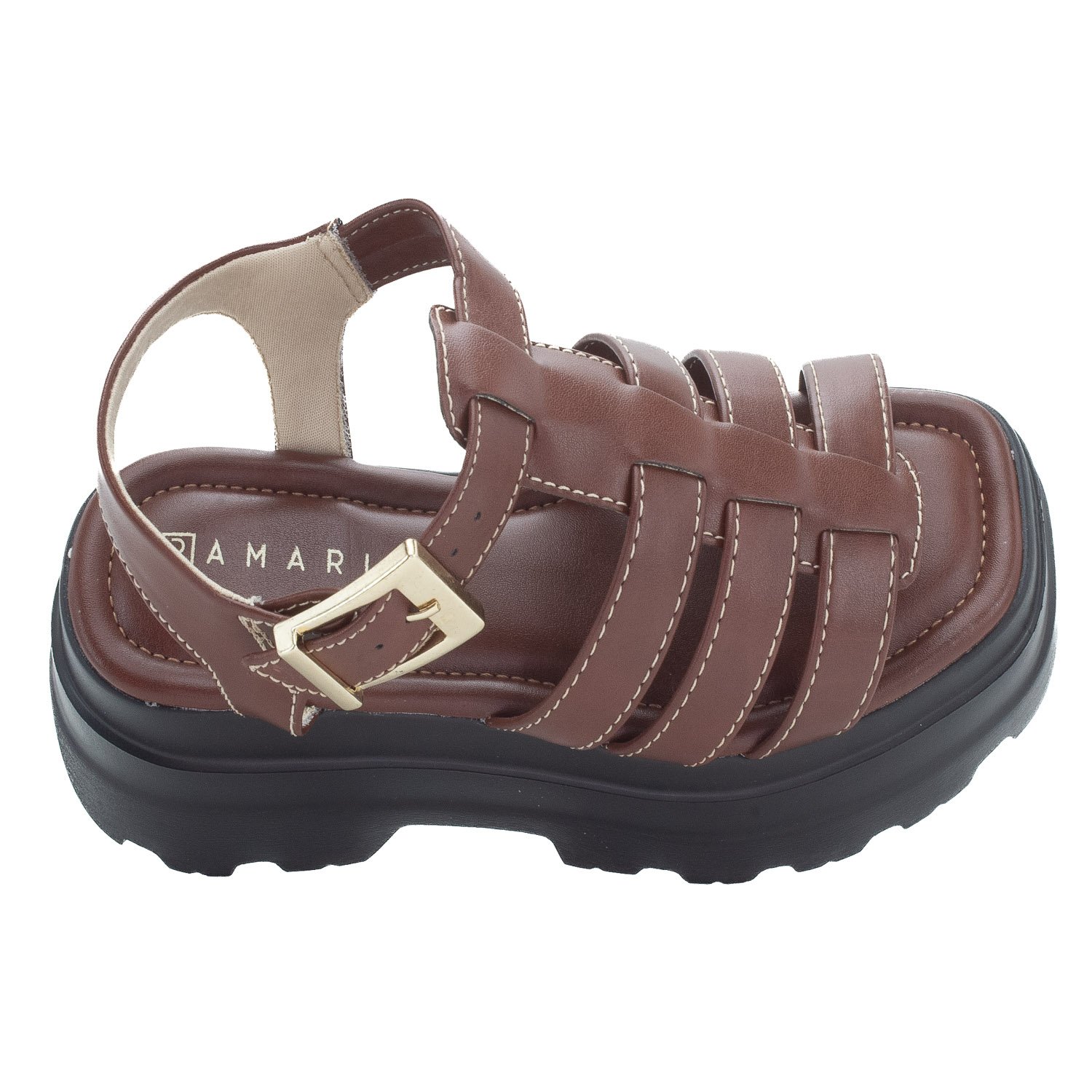 Sandália Feminina Ramarim 25-42203 - Marrom Marrom 5