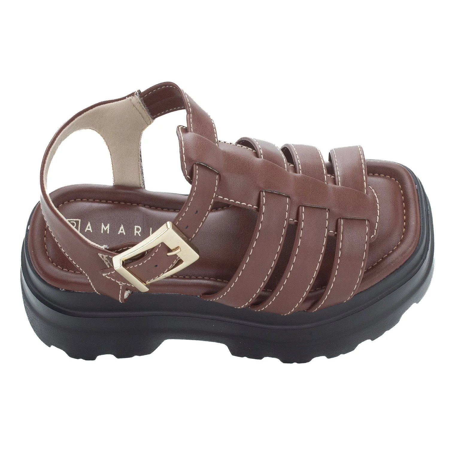 Sandália Feminina Ramarim 25-42203 - Marrom Marrom 5