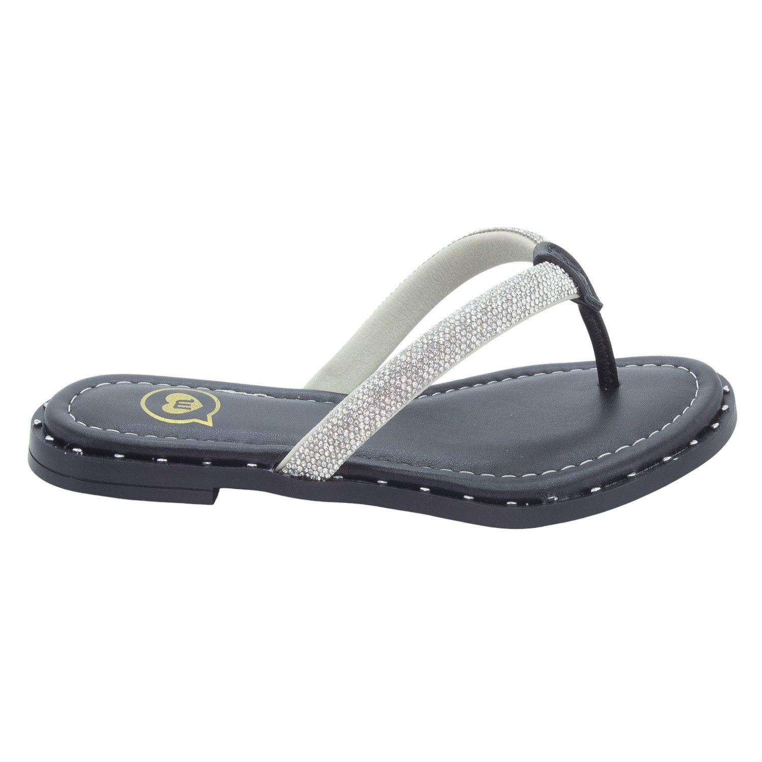 Rasteira Infantil Menina Molekinha 2342.113 - Preto