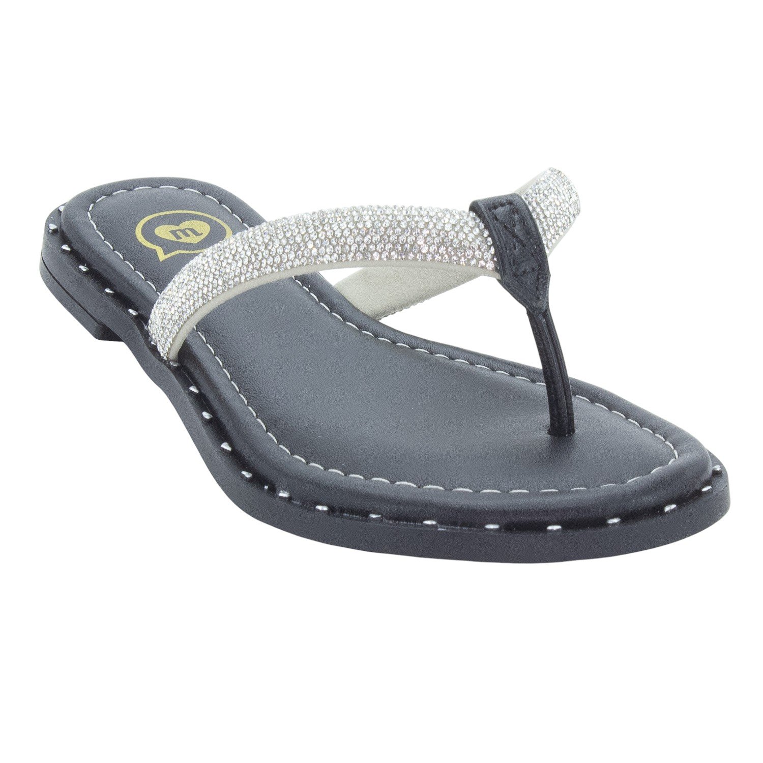 Rasteira Infantil Menina Molekinha 2342.113 - Preto Preto 2