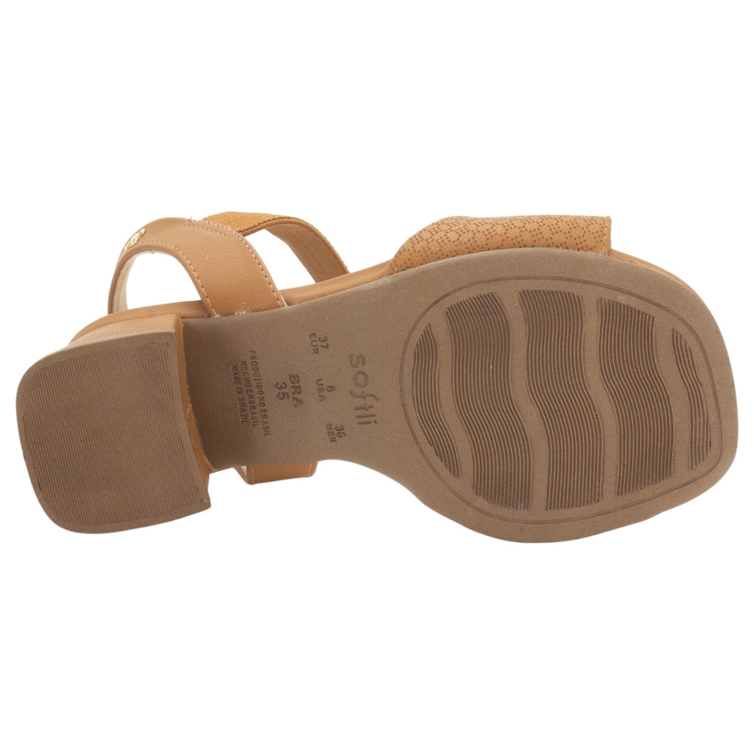 Sandália Feminina Softli 10045.10253 - Marrom Marrom 4