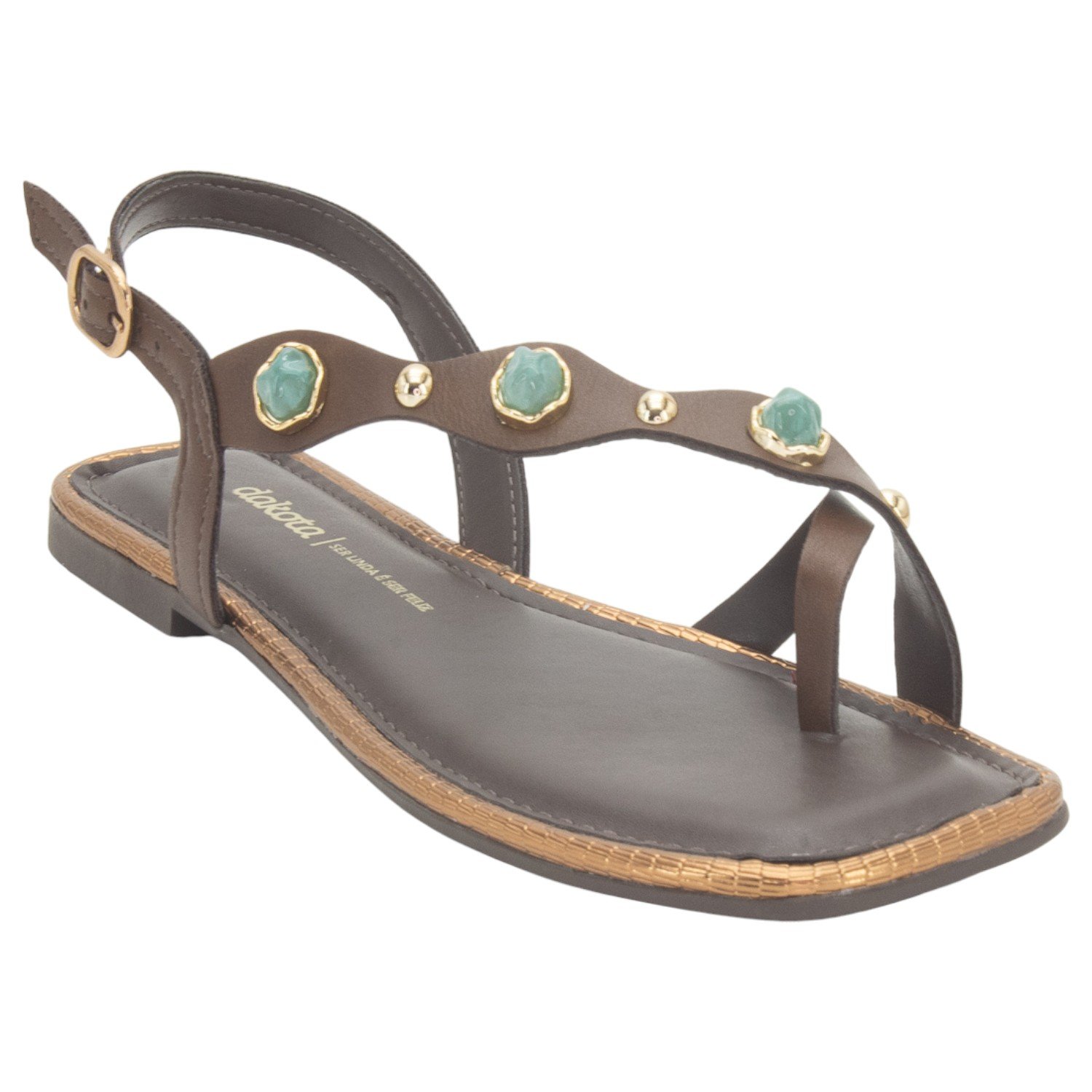 Sandália Feminina Dakota Y9381 - Marrom Marrom 2