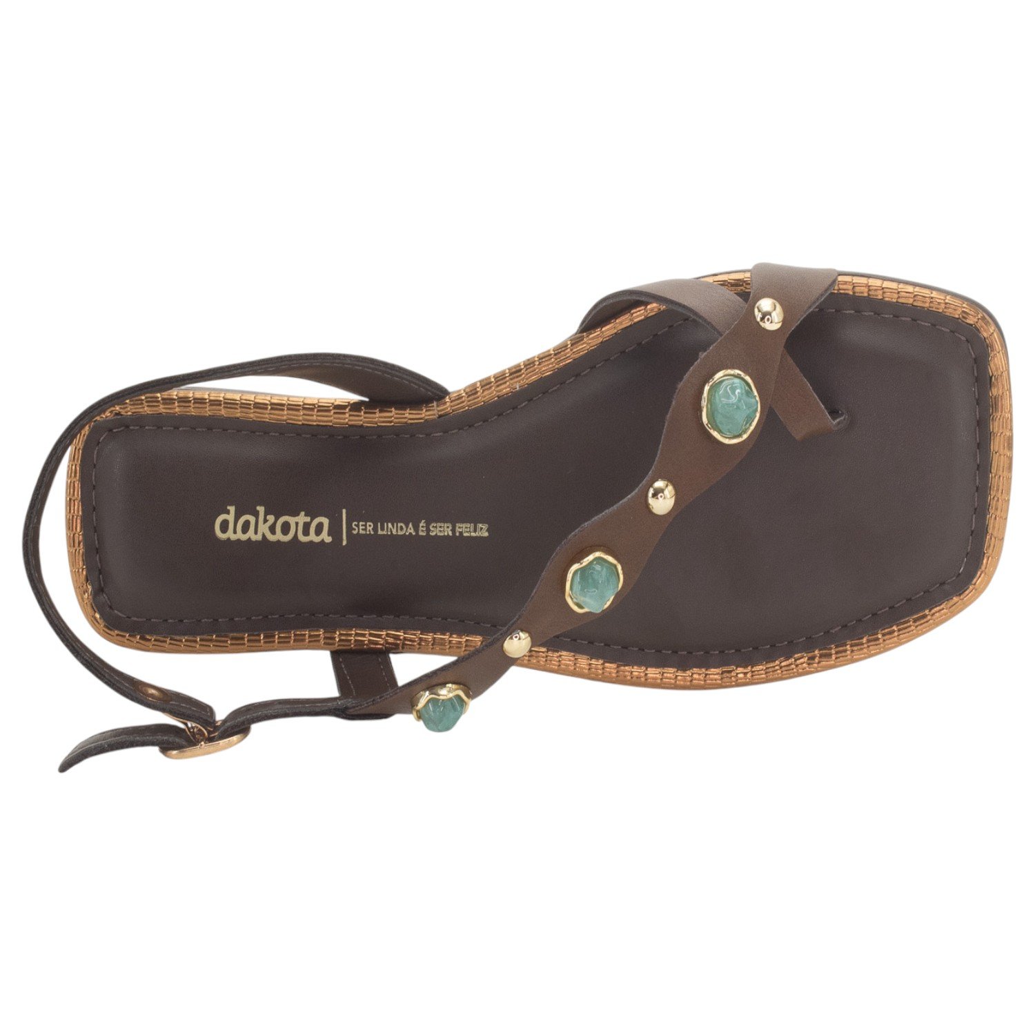 Sandália Feminina Dakota Y9381 - Marrom Marrom 5