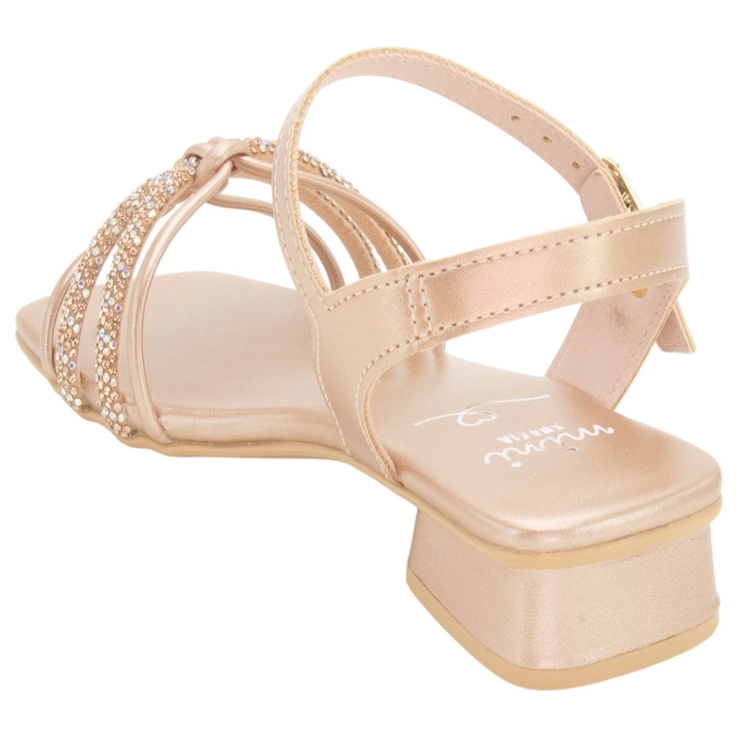 Sandália Infantil Menina Mini Sua Cia 9176.52102 - Cobre Champagne 3