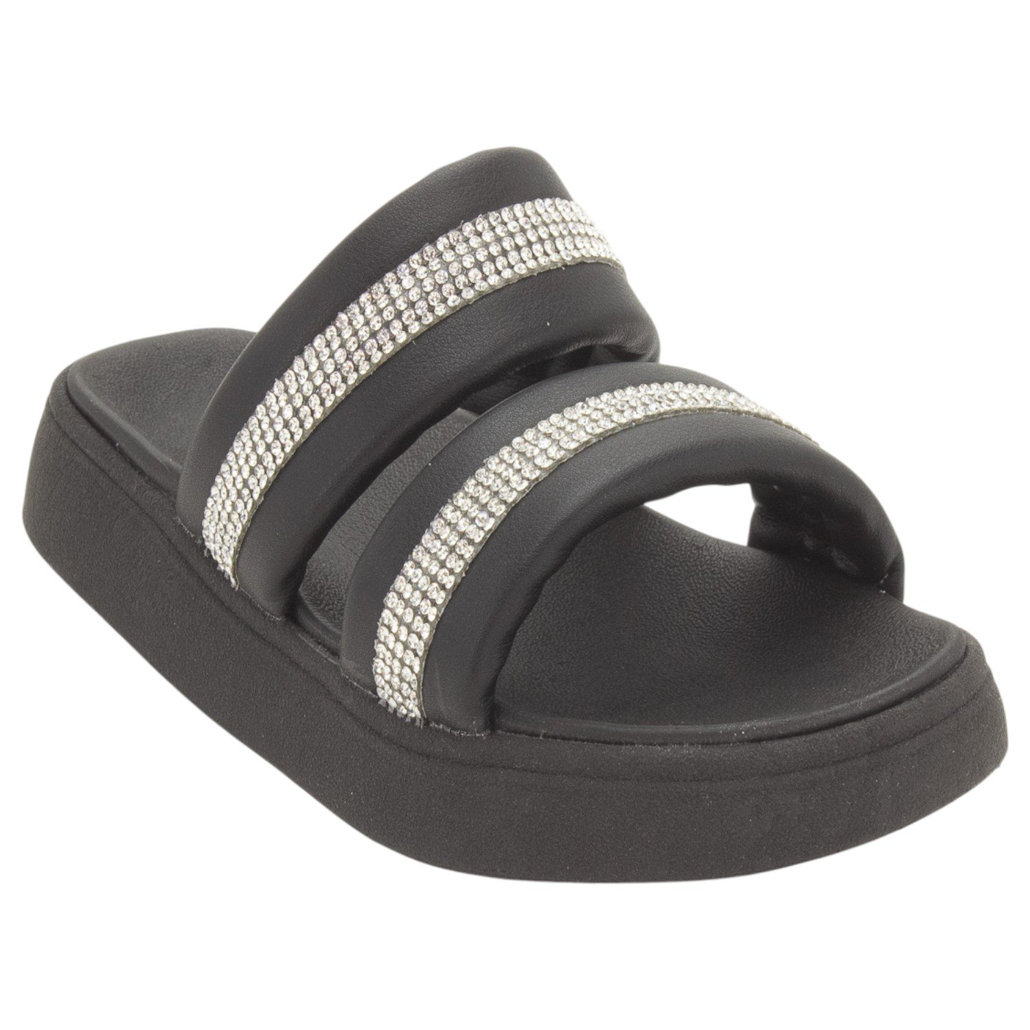 Chinelo Infantil Menina Molekinha 2358.117 - Preto Preto 2