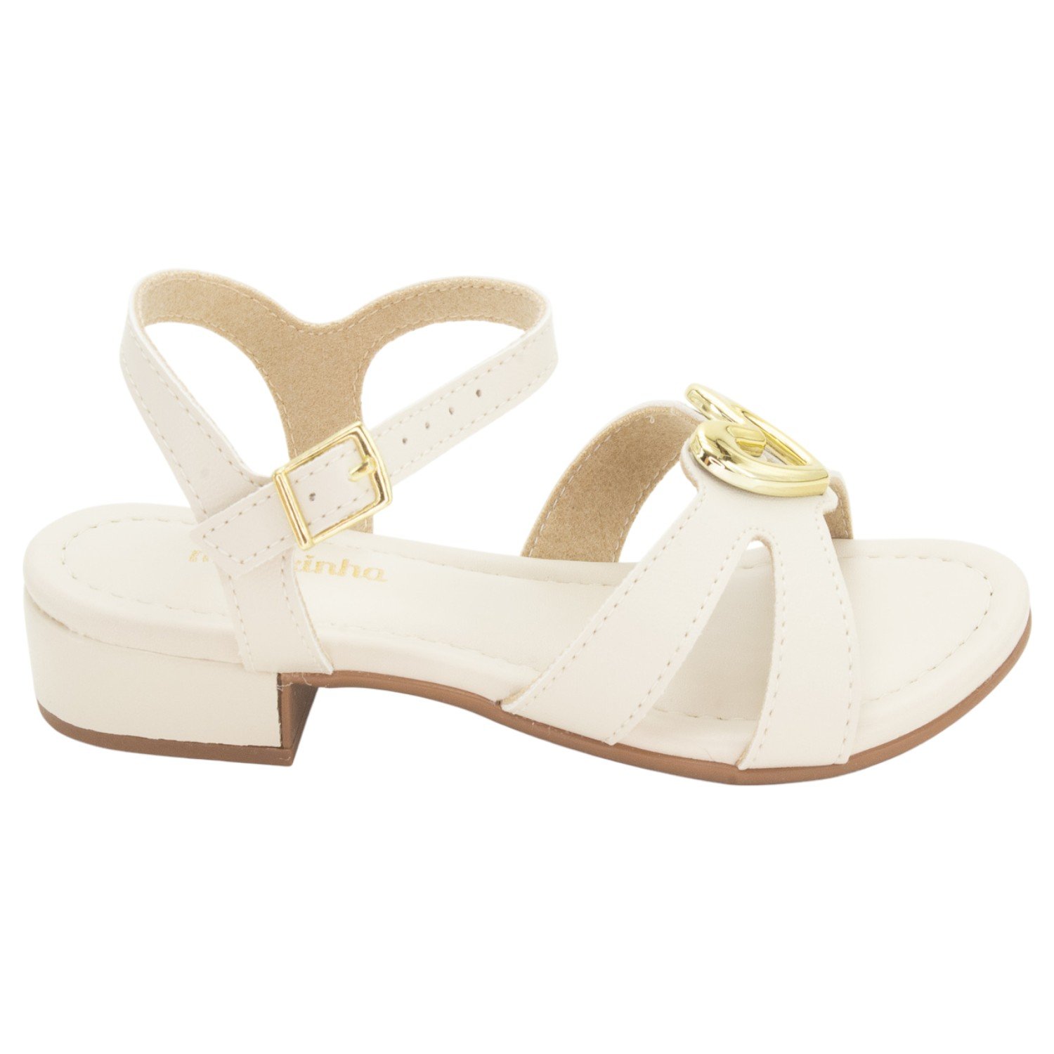 Sandália Infantil Menina Molekinha 2318.148 - Off White