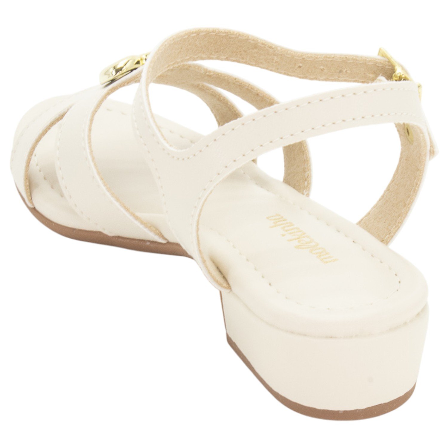 Sandália Infantil Menina Molekinha 2318.148 - Off White Branco 3