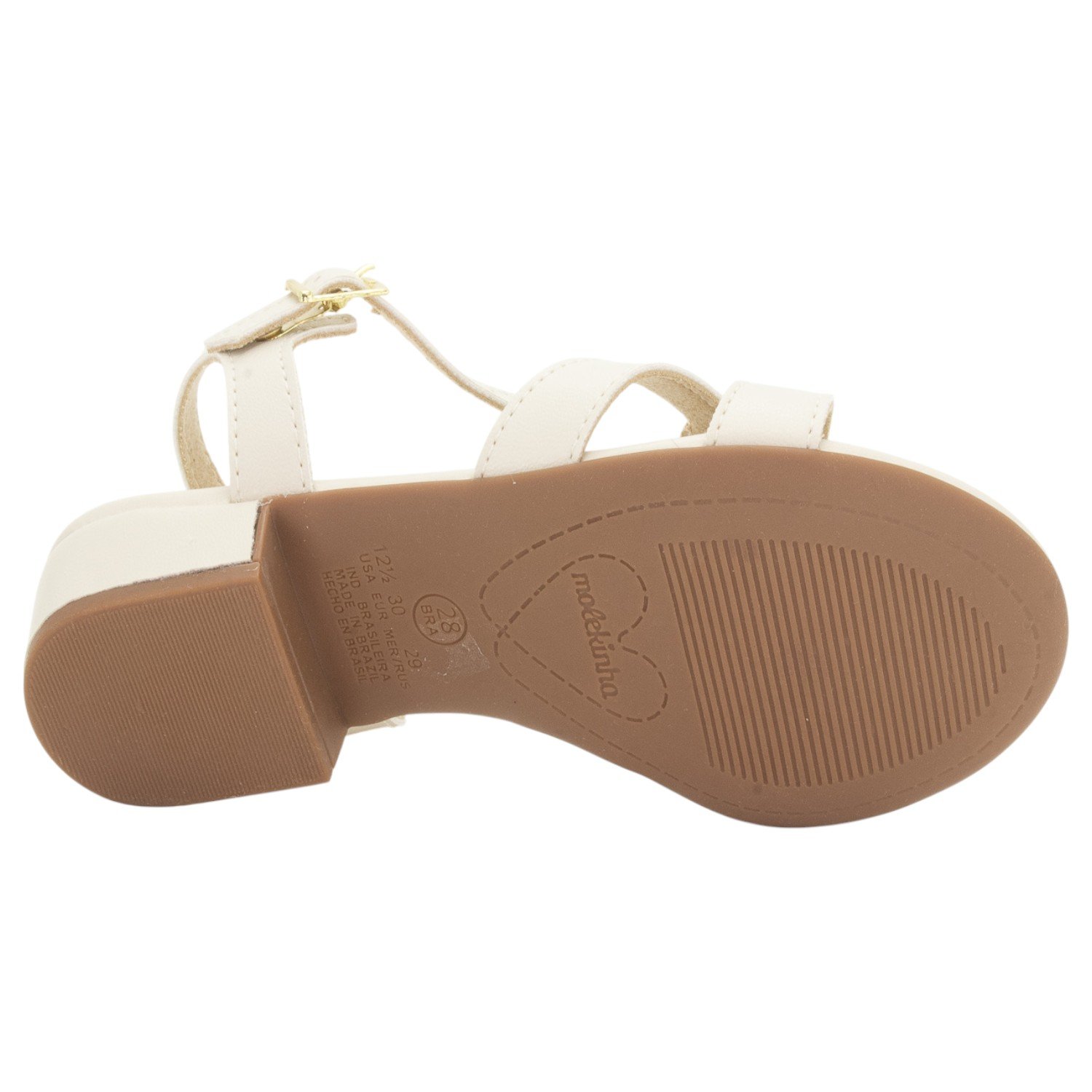 Sandália Infantil Menina Molekinha 2318.148 - Off White Branco 4