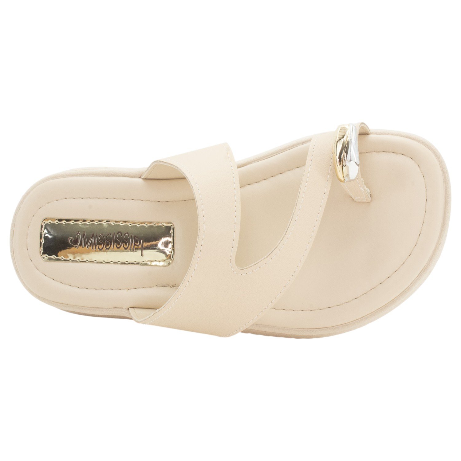 Tamanco Feminino Mississipi MF113 - Bege Bege 5