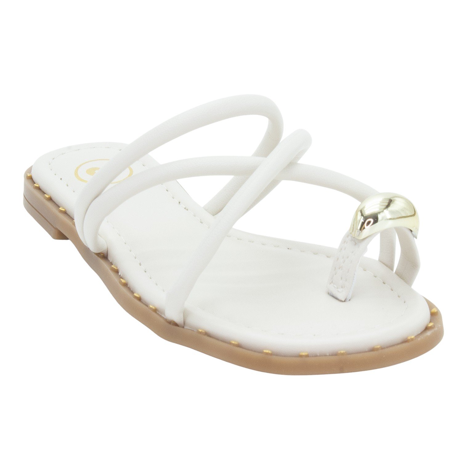 Rasteira Infantil Menina Molekinha 2342.111 - Branco Branco 2