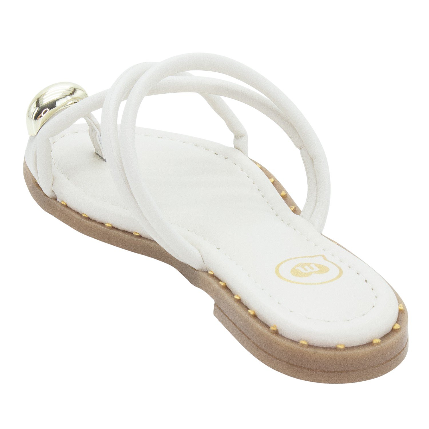 Rasteira Infantil Menina Molekinha 2342.111 - Branco Branco 3