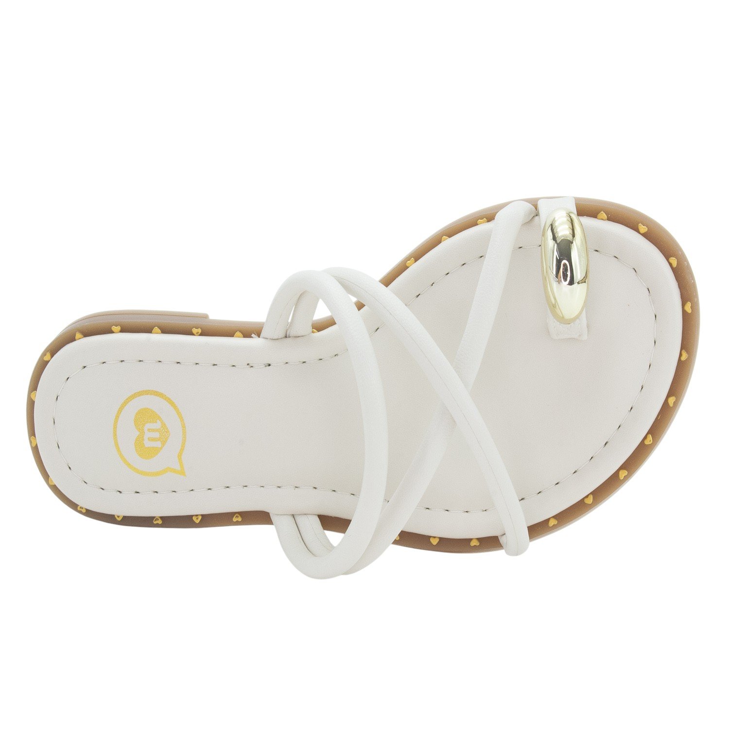 Rasteira Infantil Menina Molekinha 2342.111 - Branco Branco 5