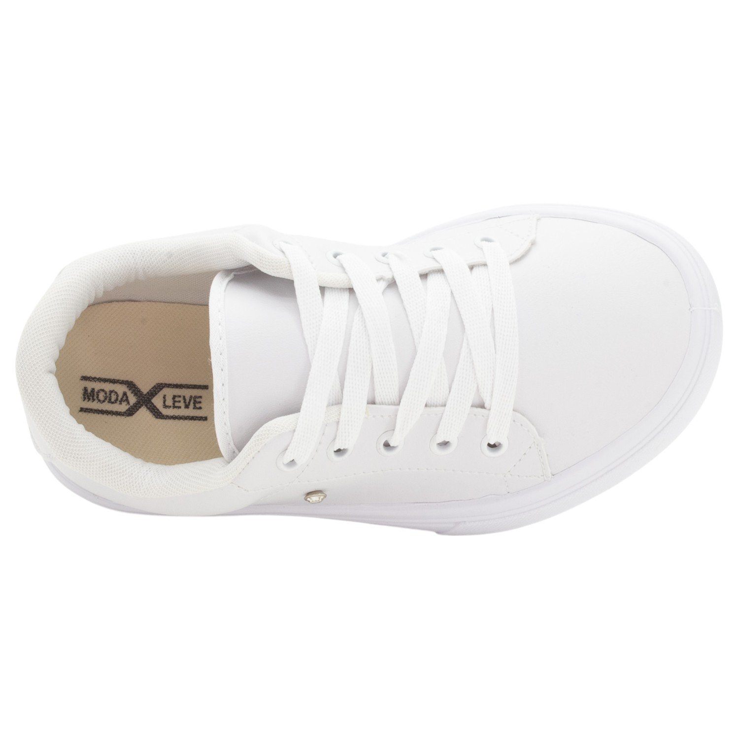 Tênis Feminino Moda Leve 700 - Branco Branco 5