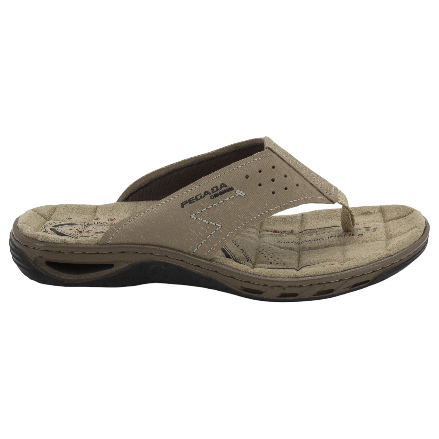 Chinelo Masculino Pegada 131663-13 - Bege
